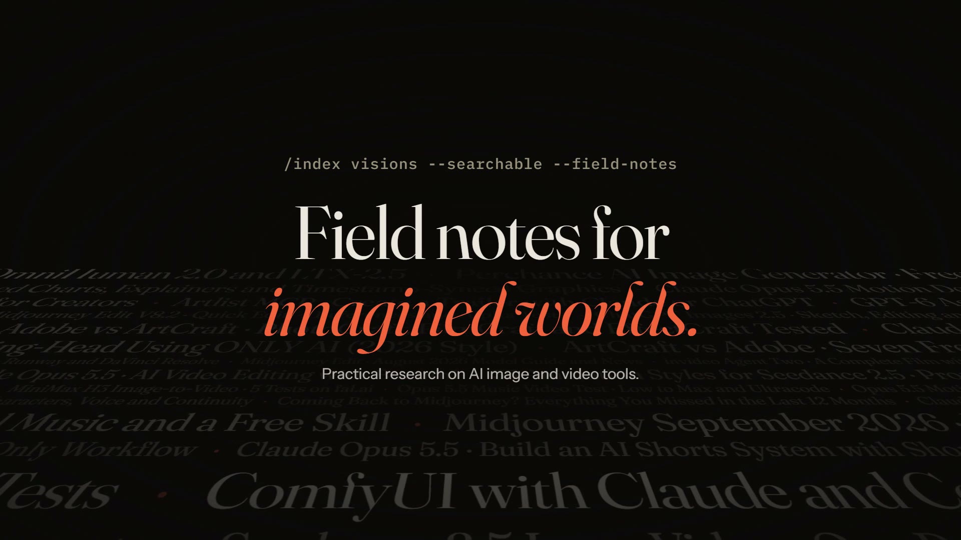 Still from Blog · Intro