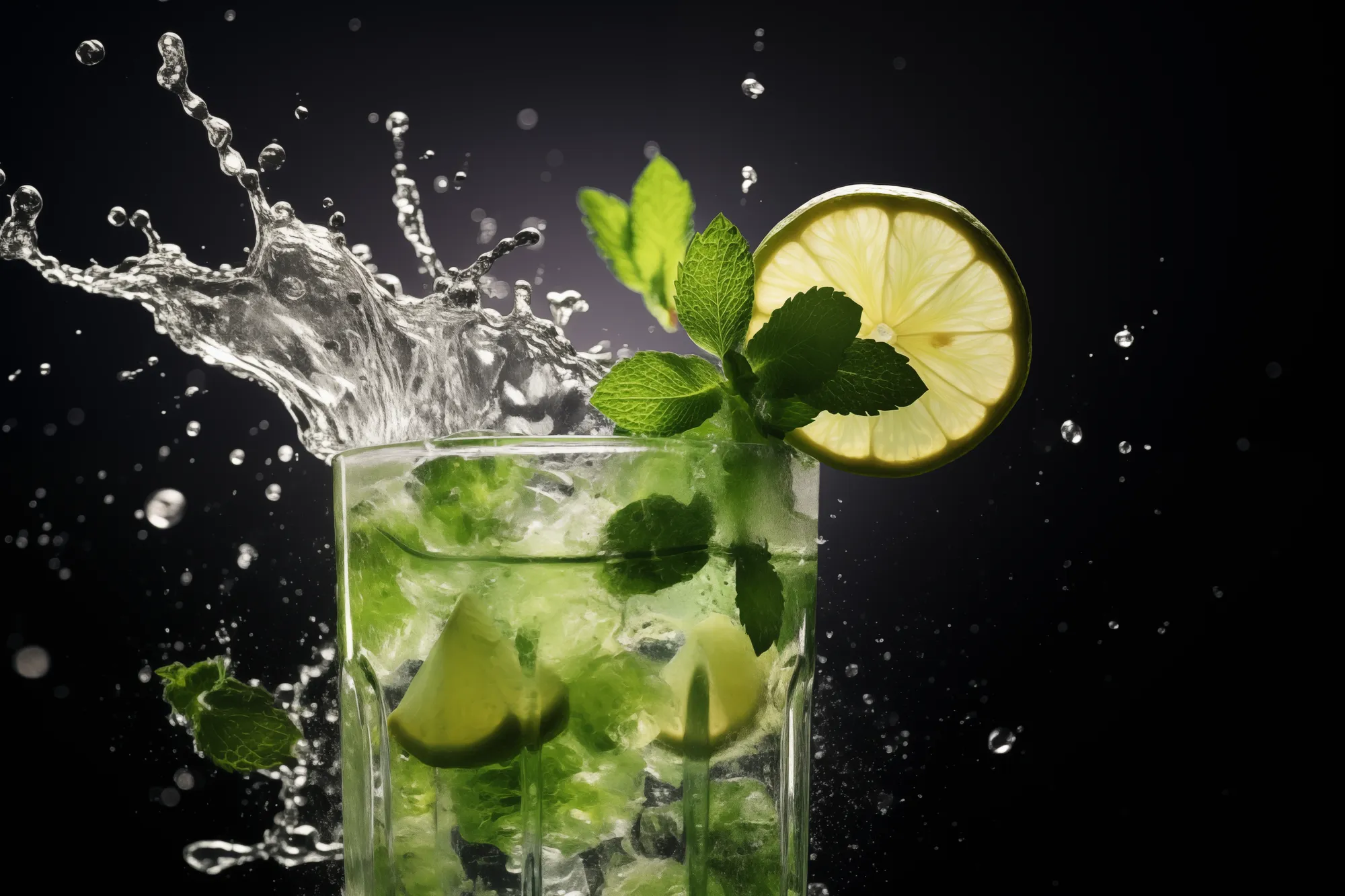 Banner of premium mojito banner professional photo