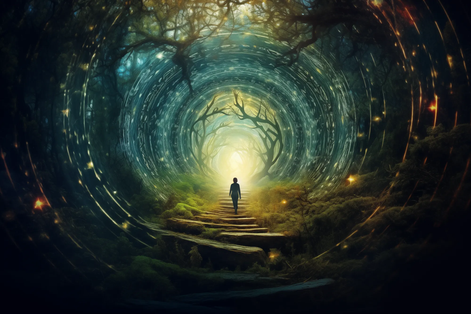 Path of discovery imagine path cutting through
